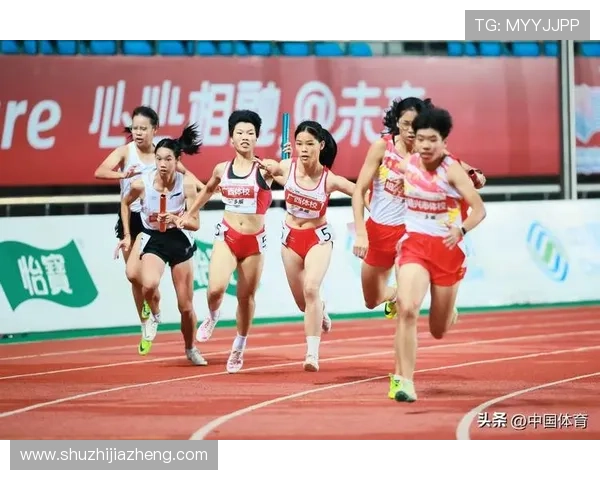 全运会田径女子4X100米接力决赛 湖北队奋力拼搏夺得冠军